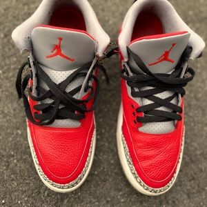 Jordan’s 3…Red, black, grey…size 12